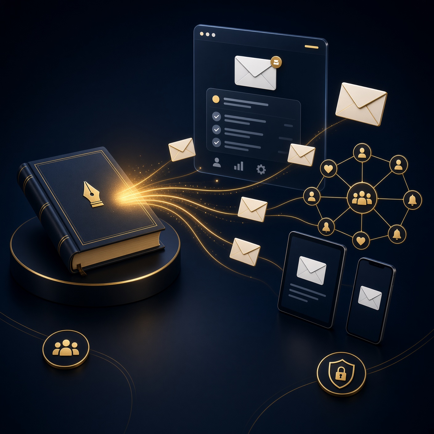Email Marketing project example for authors