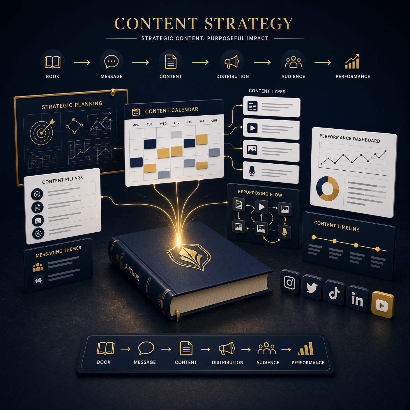 Content Strategy project example for authors